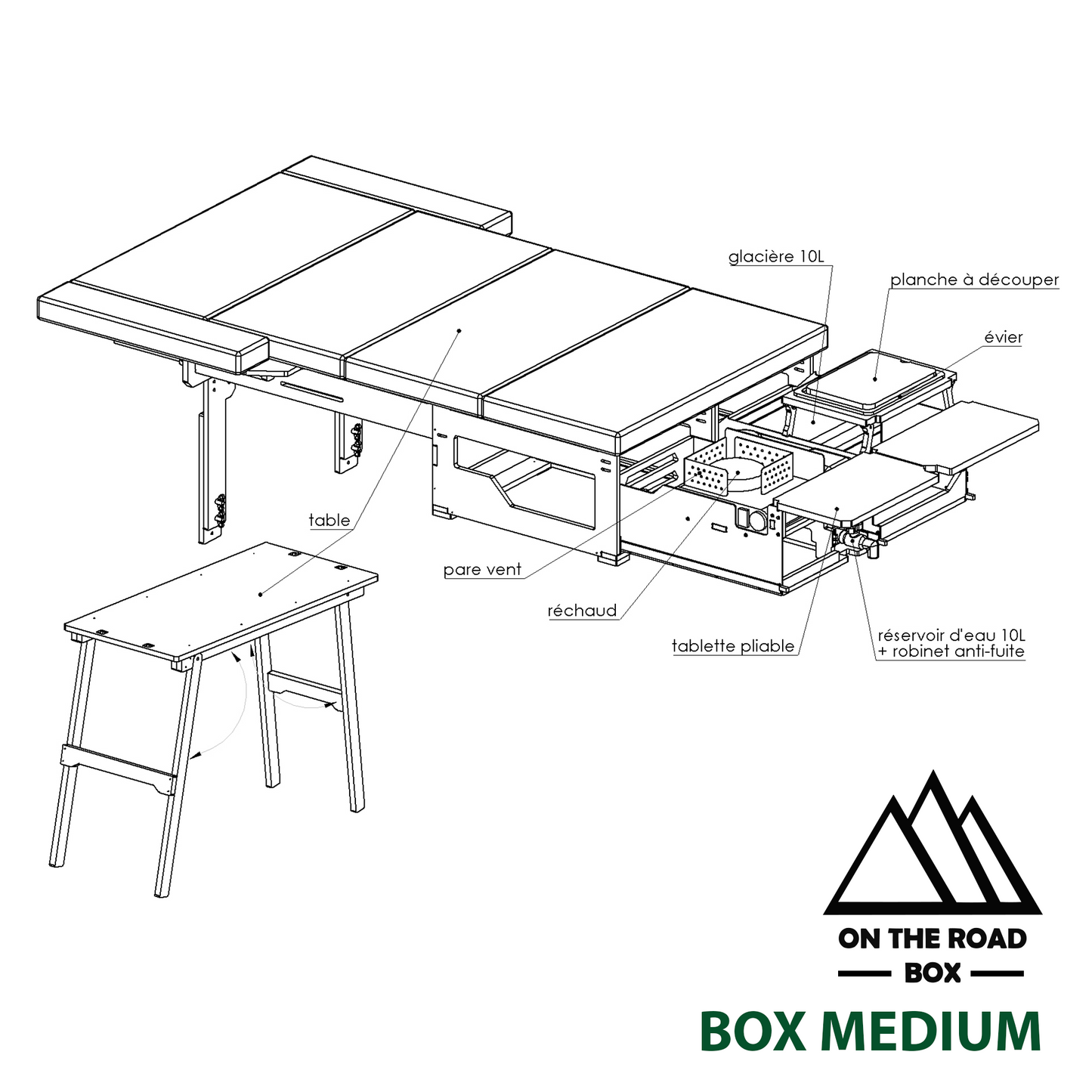 Box Medium - Aménagement voiture SUV et Ludospace